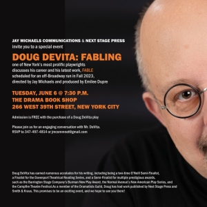 Doug DeVita To Speak At The Drama Book Shop in June