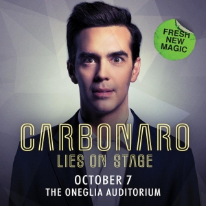 The Warner Theatre Presents CARBONARO: LIES ON STAGE, October 7